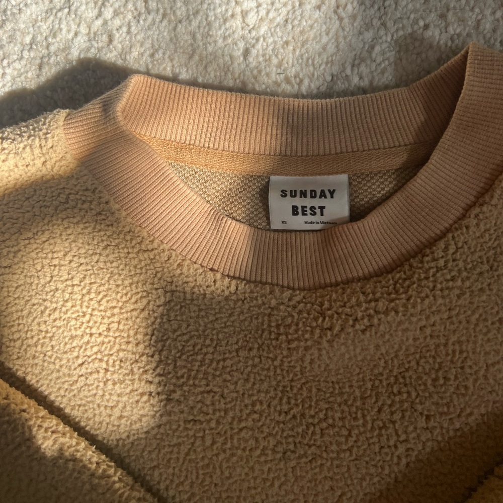 Aritzia Teddy Crop Pullover